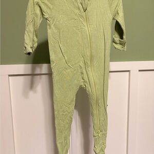 Kyte BABY pistachio Footed Zip One-Piece